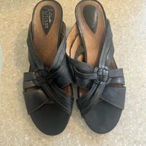 Clark's Artisian brown leather shoes sz 6M